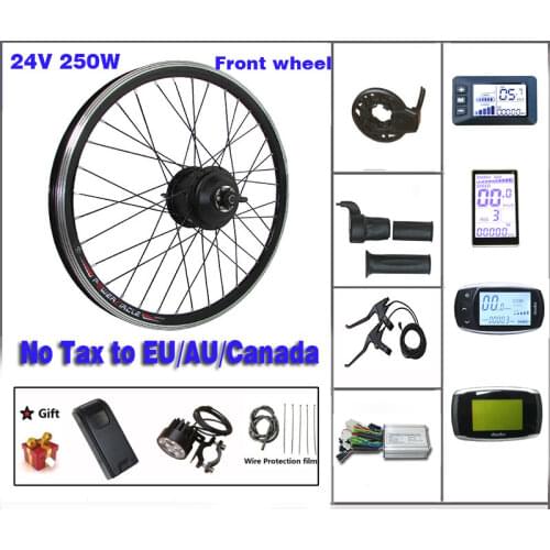 Electric Bike Conversion Kit 24V 250W Maxperfect front hub Motor 16-28/29 inch 700c wheel with LCD Display E-bike Kit