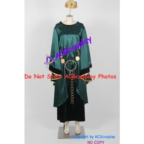 Brave Queen Elinor Cosplay Costume dress include chain prop acgcosplay costume