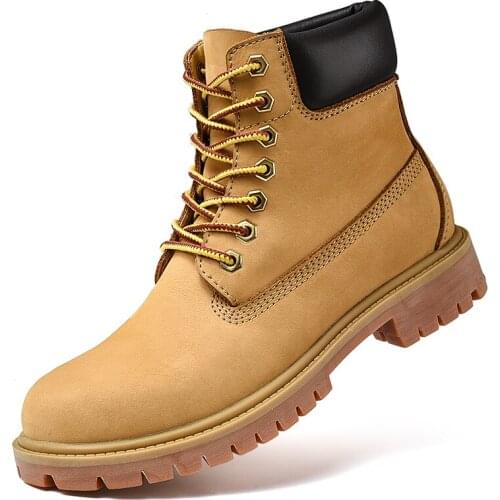 Men Boots Winter Man Shoes Outdoor Ankle Boots Men Snow Boots Winter Keep Warm Men Footwear Lace-Up Casual Boots