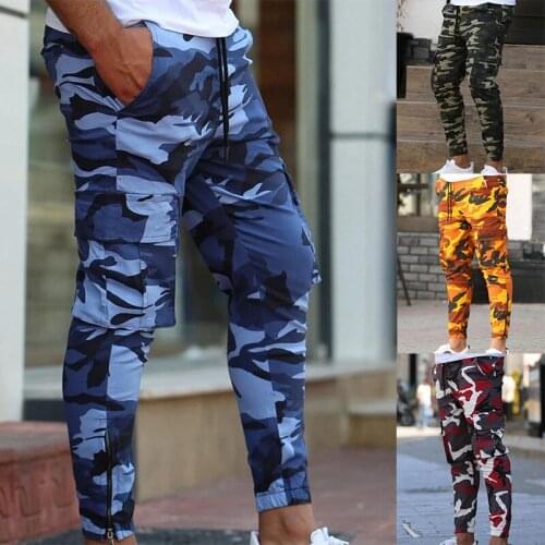 2020 Fashion Military Camouflage Pants Men Joggers Workout Gyms Camo Pants Street Casual Camouflage Sweatpants Skinny Trousers