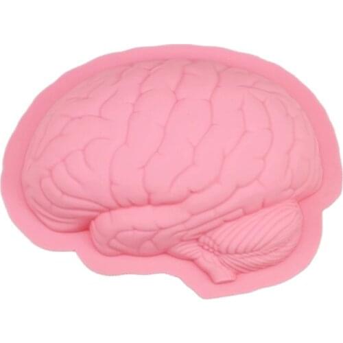 New Arrival Creative Brain Shape Silicone Cake Mold Cake Baking Tools Cake Decorating Tools E502