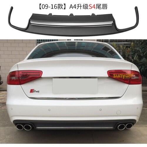 Suitable for Di Aoa4l Refits S4 Four Outlet Exhaust B8b9 Tail Throat Rs4 Lip Rear Lower Skirt Light Bar Special Accessories