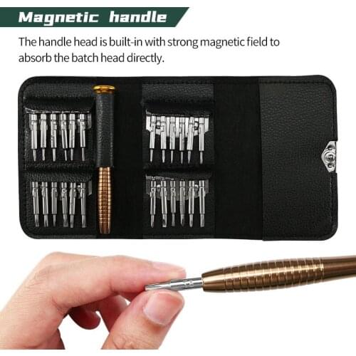 Hand Tool Leather Case 25 in 1 Screwdriver Set Repair Tool For IPhone Cellphone Tablet PC Worldwide Store Mobile Phone