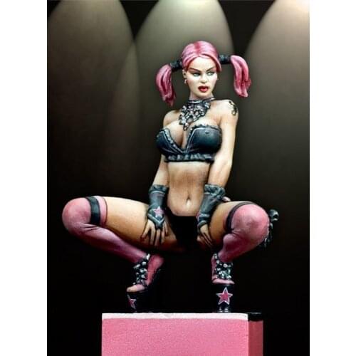 Assembly Unpainted Scale 1/22 80mm dancing girl modern 80mm figure Historical Resin Model