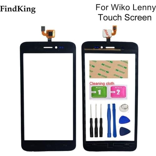 Touch Screen For Wiko Lenny Front Glass Capacitive Sensor For Wiko Lenny Touch Screen Panel Glass Digitizer Tools