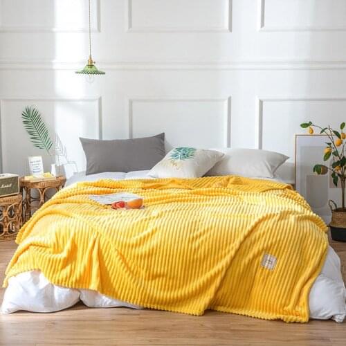 Nordic Pink Yellow Travel Car Sofa Throw Blankets for Beds Summer Winter Blanket Bed Cover Bedspread Couverture Polaire Plaids