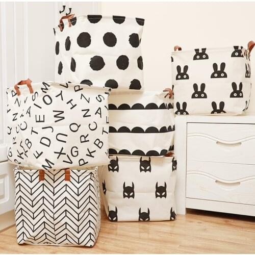 Foldable dirty clothes basket childrens toy storage basket sundries book Lego dog toy storage box clothes storage bag basket
