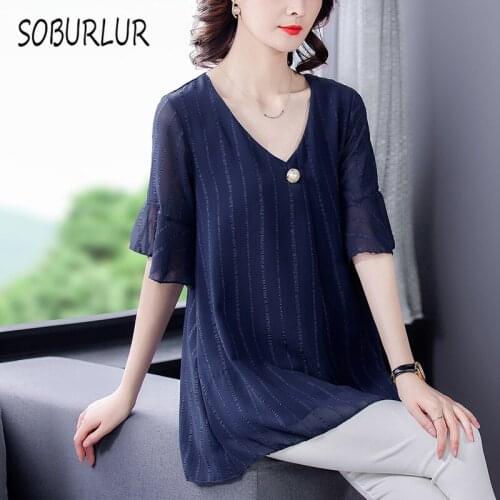 SOBURLUR 2021 Summer New Basic TShirt Loose Casual Womens T-shirts Crop Tops Woman Clothing Plussize Dresses Female Elastic 5XL