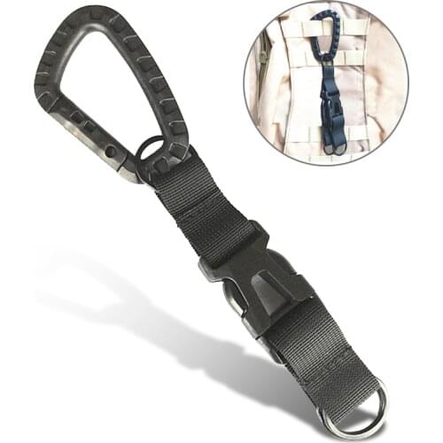 Tactical Keychain Strap Belt Clip Backpack Hooks Key Belt Keychain Holder Backpack Accessories Molle System Climbing Equipment