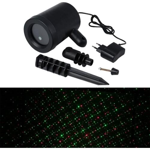 Outdoor Laser Projector Starry Sky Spotlight R&G LED Landscape DJ Disco Light Garden Lawn Christmas Party Lamp