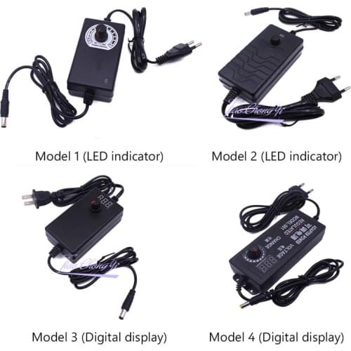 Adjustable AC To DC 3V 9V 12V 24V Universal Power Adapter Supply Display Screen Power Switching Charger Adatper 3 9 12 24 V Volt