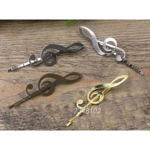 10pcs Retro Hair Accessories Gold Color Note Flower Motif Hair Jewelry Word Folder Hairpin Hair Clips Barrette Head Wear