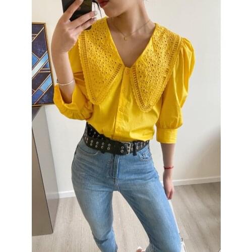 Zelopheha Yellow Blouses