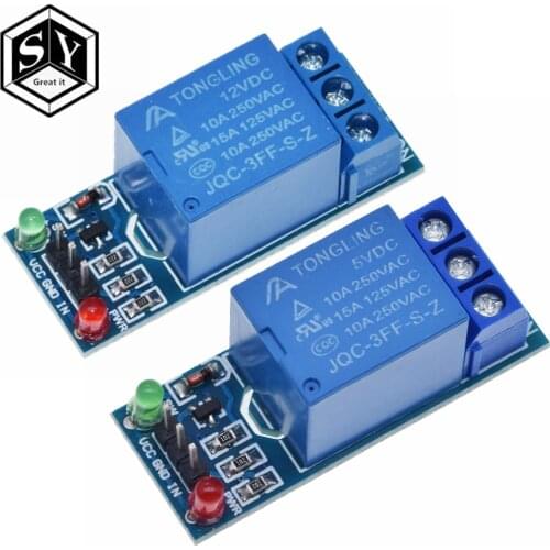 1PCS Great IT 1-Channel Relay 5V 12V low level trigger 1 Channel Relay Module interface Board Shield For PIC AVR DSP ARM MCU