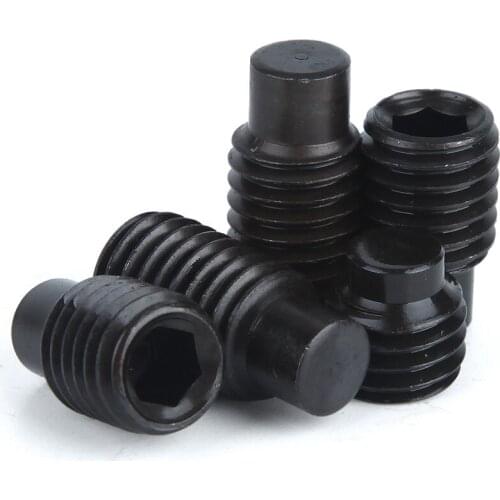 1pcs M16 alloy steel convex end set hexagonal screw bolt machine rice headless screws bolts 25mm-50mm length