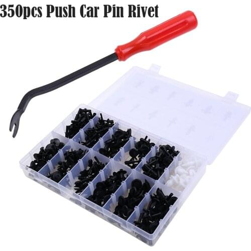 350pcs Push Car Pin Rivet Clip Trim Panel Retainer Molding Toolbox Accessories Kit Universal Wiring Gasket Car Repair tools s25