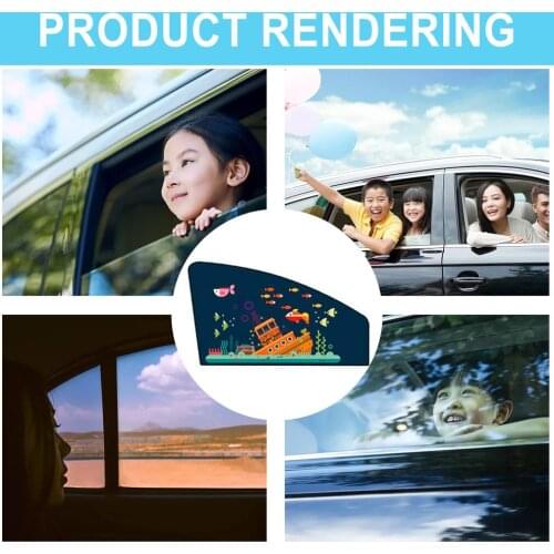 Car Sunscreen Curtain And Heat Insulation Sunshade Sun Visor Side Window Magnetic Car Curtain Retractable