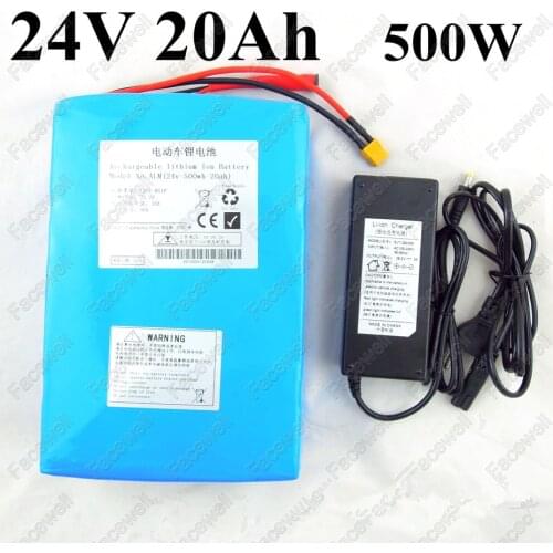Brand 24v 20ah lifepo4 battery pack 24v electric scooter motor 500w 24v 700w lithium battery 24v ebike use 3.2v 20ah +Charger