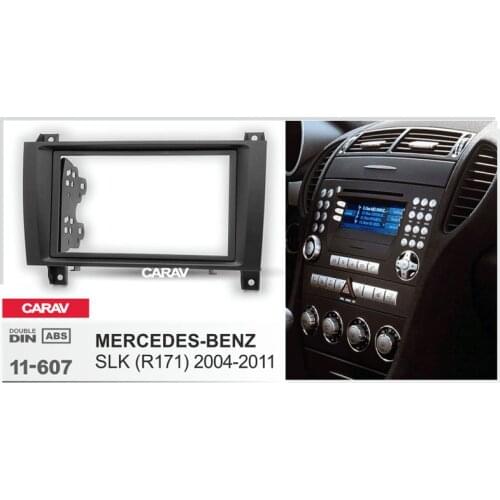 CARAV 11-607 Top Quality Radio Fascia forMERCEDES-BENZ SLK-klasse (R171) 2004-2011 Stereo Fascia Dash CD Trim Installation Kit