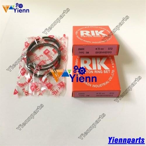 For Kubota Z600 ZB600 Piston Ring set Fit Bobat 313 Skid Steer Loader Diesel engine Spare Parts