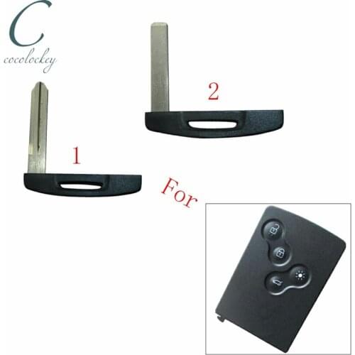 Uncut car key blade emergency blank key for renault koleos clio 4 Smart Remote Key 4 Buttons