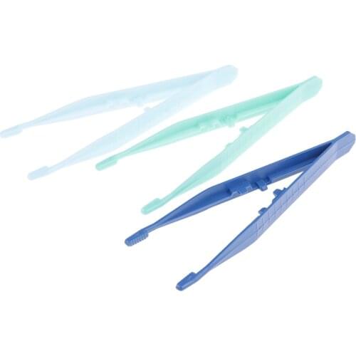 Feeding Tool Skid Bottle Clips Turtle Nippers Anti-slip Sterilized Forceps Reptiles Feeder Tweezer Plastic Terrarium Clamp