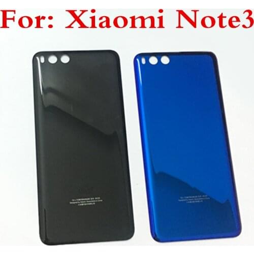 For Xiaomi Mi Note 3 Battery Cover Rear Glass Door Housing Replacement For Mi note3 Battery Cover Back Glass Case