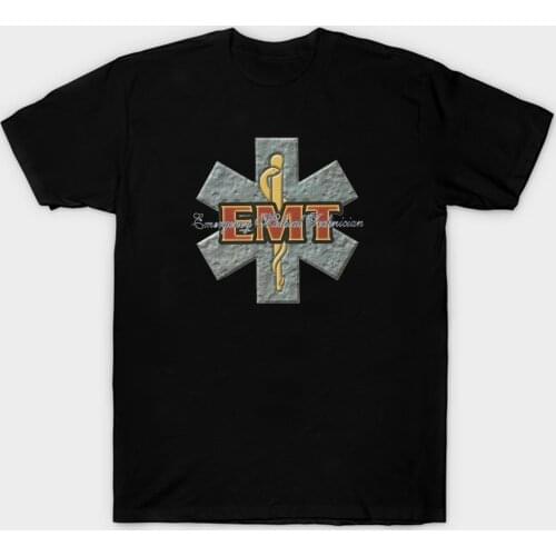 Fire Police EMT Star of Life T-Shirt EMS Summer Cotton Short Sleeve O-Neck Mens T Shirt New S-3XL