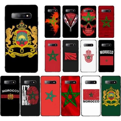 MaiYaCa Morocco Flag Coat Of Arms Phone Case for Samsung S5 6 7 edge 8 9 10 20 plus lite case