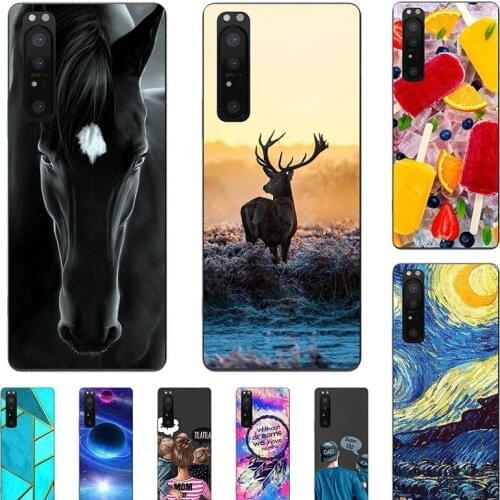 Fashion Bumper Cute Case For SONY Xperia 5 II SO-52A XQ-AS52 Xperia 5 iii XQBQ62 XQBQ52G Case Soft Silicone Horse Flower Cover