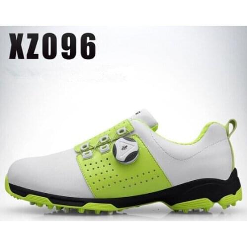 2019 Golf Shoes Men Waterproof Breathable Golf Shoes Rotating Knobs Buckle Slip Resistant Sports Sneakers Outdoor Golf