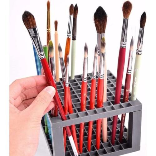 96 Hole Pencil & Brush Holder Desk Stand Organizer Holding Rack for Pens, Paint Brushes, Colored Pencils, Markers,Brushes