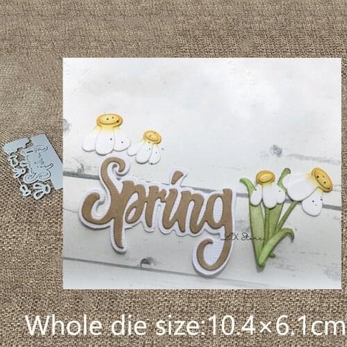 New Design Craft Metal stencil mold Cutting Dies spring flower decoration scrapbook die cuts Album Paper Card Craft Embossing