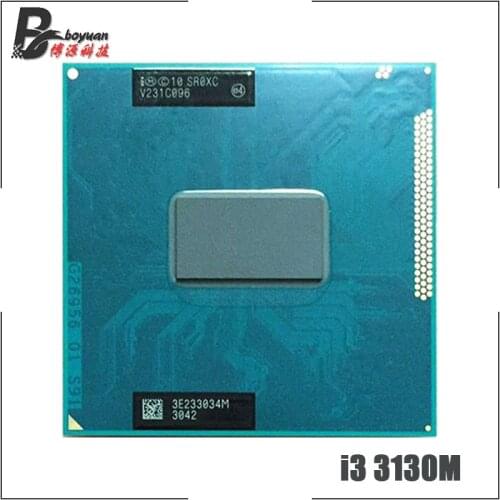 Intel Core i3-3130M i3 3130M SR0XC 2.6 GHz Dual-Core Quad-Thread CPU Processor 3M 35W Socket G2 / rPGA988B