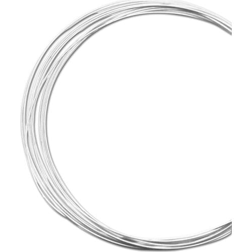 Beadsnice ID26882 wholesale wire of Jewelry accessories 24ga round solid 925 sterling silver wire