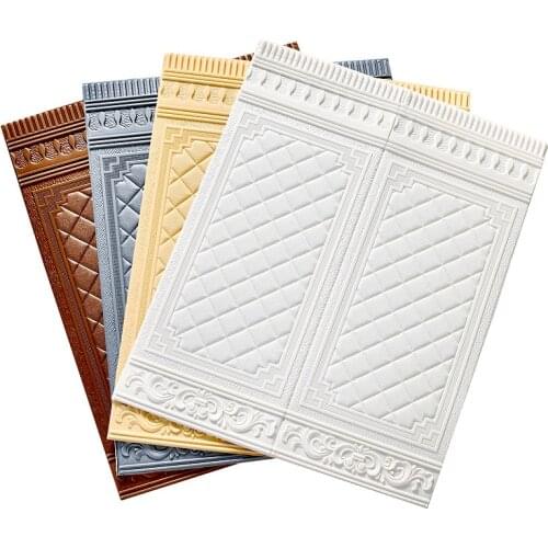 Self-Adhesive Wall Paste 3d Solid Wood Grain Wall Dress Waterproof Anti-Collision Wall Panel Bedroom Living Room Wall Paper