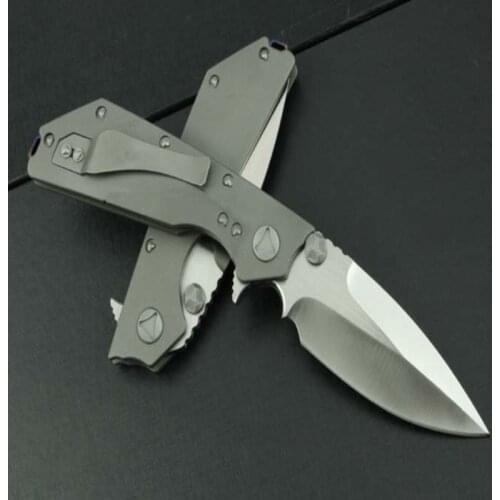 Folding Knife High End Titanium D2 Sharp Blade High Hardness Gift For Men Tactical Outdoor Hunting Camping Survial EDC tool