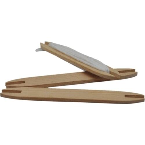 Beech Wood Weaving Shuttle Loom Knitting Tool Sweater Scarf Tapestry Coil Stick M68E