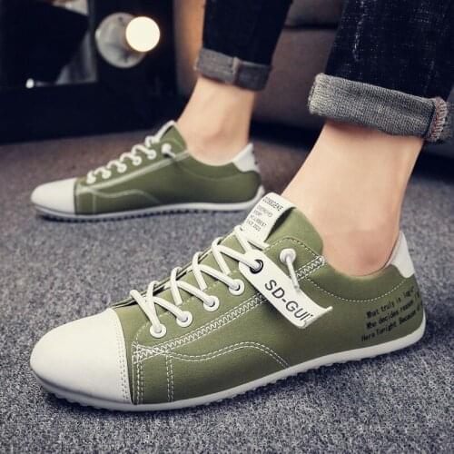 Summer New Fashion Trend Mens Canvas Shoes Lace Up Breathable Mens Casual Shoes Mixed Colors Waterproof Mens Flats