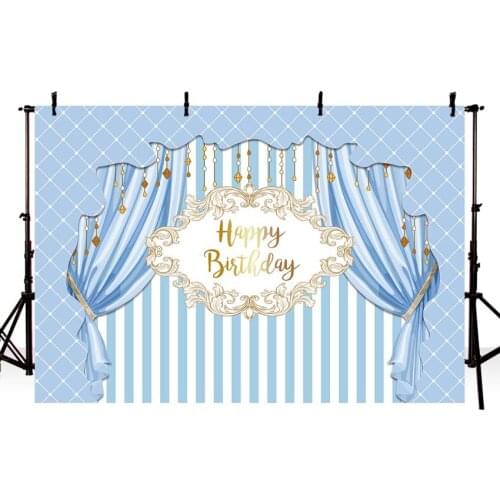 MEHOFOTO Vinyl Photography Backdrop Circus Birthday Party Tent Stars Party Red Blue Background Photocall Fotografia Photobooth