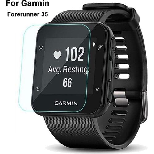 4PCS 9H Tempered Glass For Garmin Forerunner 35 HR Round Smart Watch Screen Protector Anti-scratch Protective Film