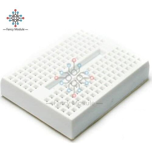 10Pcs White Solderless Prototype Breadboard 170 Tie-points for Arduino Shield