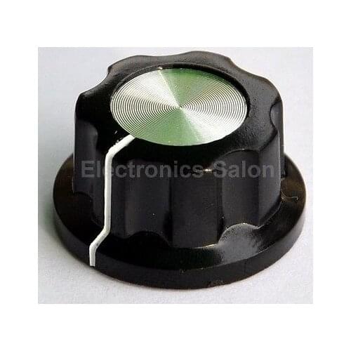 10x Pot Knobs, 0.913" x 0.484" Shaft 1/4", MF-A02, for HAM Radio / Audio