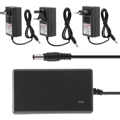 SOONHUA Charger Adapter Replacement Charger Adapter Power Supply Adapters For Lithium-Ion Battery 100-240V DC 12.6V 2A