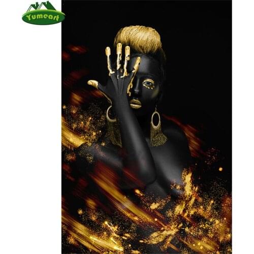 African Woman Pattern DIY Diamond Painting Cross Stitch Fantasy Embroidery Home Decoration Full Square Drill Crystal Mosaic Art