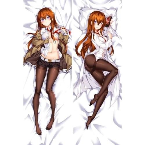Hot Anime Steins Gate pillow Cover Dakimakura case Sexy girl 3D Double-sided Bedding Hugging Body pillowcase customize SG01A