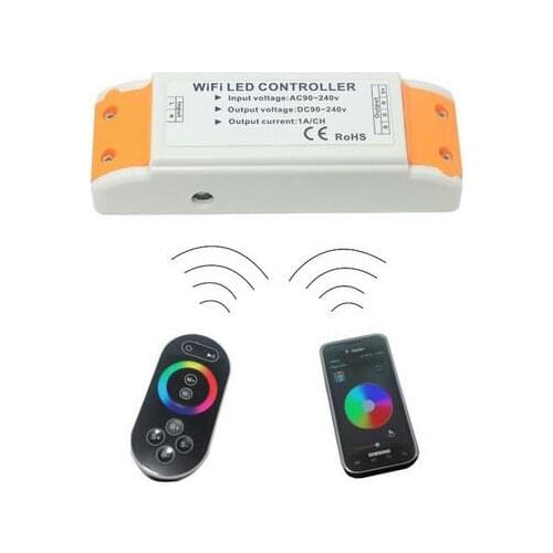 WF103 Dimmer Ac90-240v High Voltage Wf103 Wifi Controller 220v/660w Control 3/2/1 Channel Led Lamps Light,output Dc90-240v