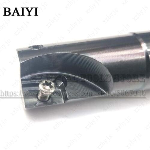 Milling cutter 022-C24-0.8R25-150 Indexable End Milling Holder Shank diameter 24mm L150mm for AXMT170508PEER milling insert