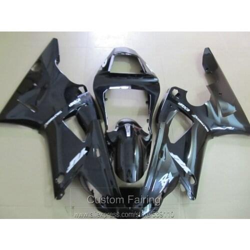 Fairing kit for Yamaha R1 00 01 glossy black fairings set YZF R1 00 01TS01