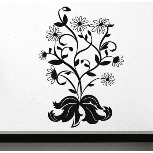 KUCADA Flowers Wall Stickers